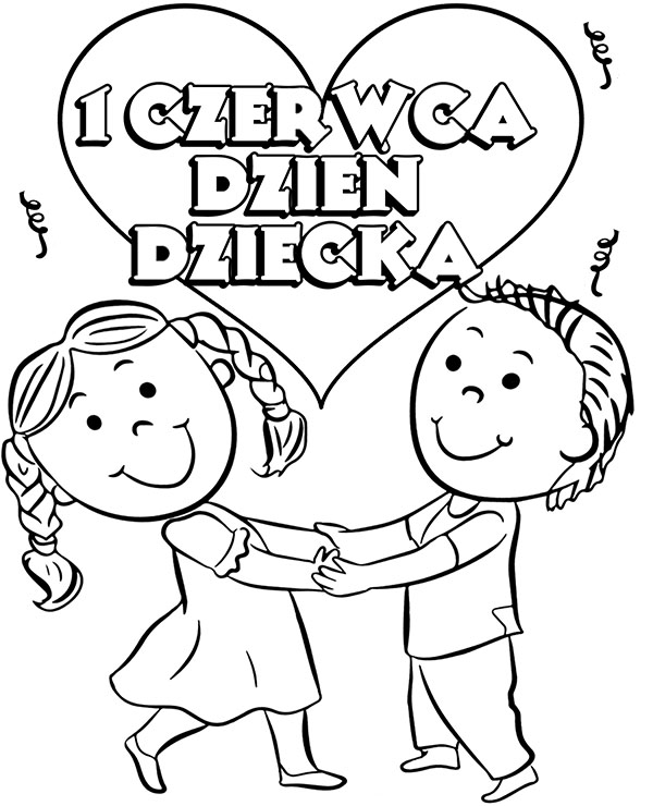 Dzień dziecka kolorowanki